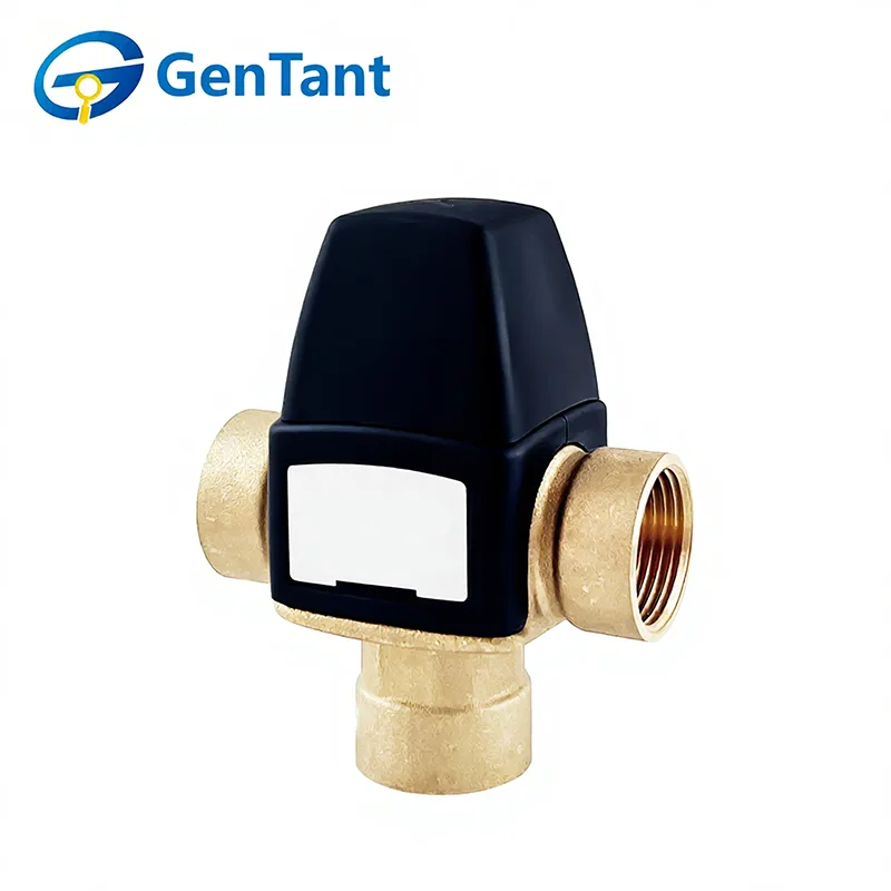 صمام خلط ترموستاتي مع مخرج مياه جانبي